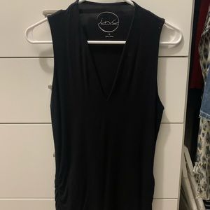 INC Black Sleeveless Top size M